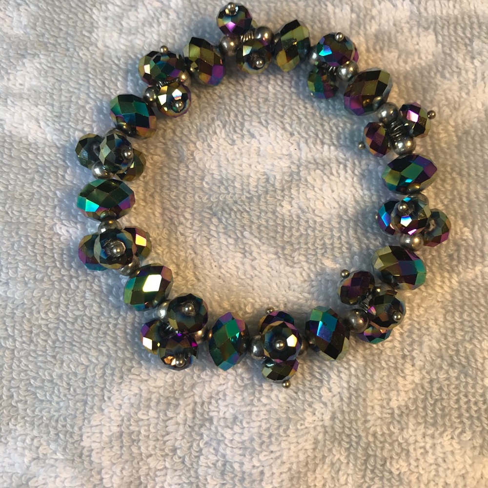 Chrome bracelet.